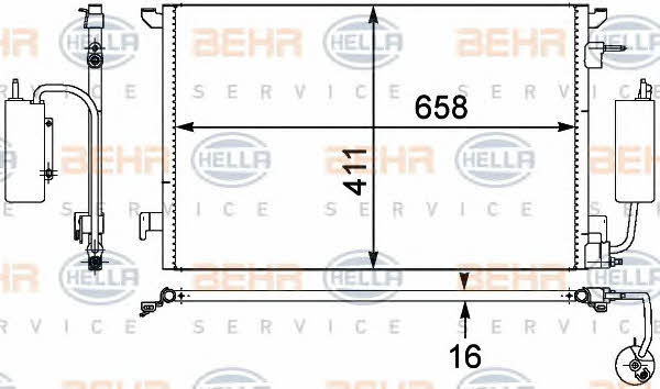 Behr-Hella 8FC 351 302-531 Cooler Module 8FC351302531: Buy near me in Poland at 2407.PL - Good price!