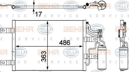 Behr-Hella 8FC 351 302-551 Радиатор кондиционера (Конденсатор) 8FC351302551: Отличная цена - Купить в Польше на 2407.PL!