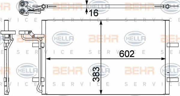 Behr-Hella 8FC 351 302-571 Радиатор кондиционера (Конденсатор) 8FC351302571: Отличная цена - Купить в Польше на 2407.PL!