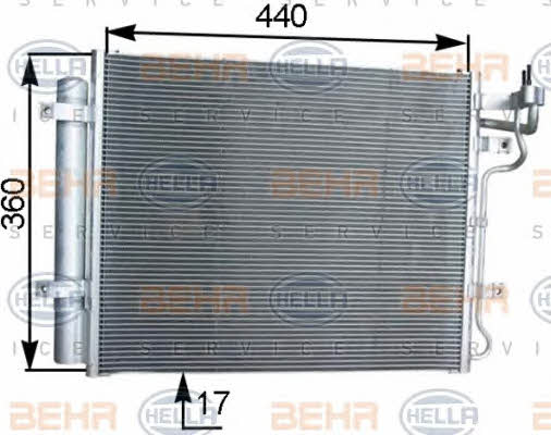 Behr-Hella 8FC 351 303-121 Радиатор кондиционера (Конденсатор) 8FC351303121: Отличная цена - Купить в Польше на 2407.PL!