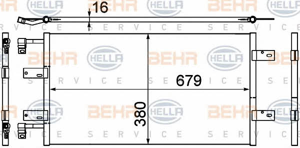Behr-Hella 8FC 351 303-591 Радиатор кондиционера (Конденсатор) 8FC351303591: Отличная цена - Купить в Польше на 2407.PL!