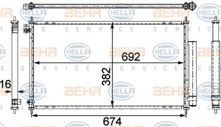 Behr-Hella 8FC 351 303-681 Радиатор кондиционера (Конденсатор) 8FC351303681: Отличная цена - Купить в Польше на 2407.PL!