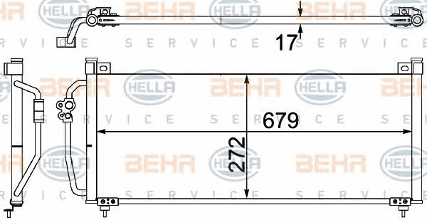 Behr-Hella 8FC 351 304-381 Cooler Module 8FC351304381: Buy near me in Poland at 2407.PL - Good price!