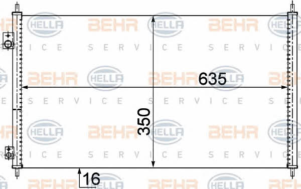 Behr-Hella 8FC 351 304-461 Радиатор кондиционера (Конденсатор) 8FC351304461: Отличная цена - Купить в Польше на 2407.PL!