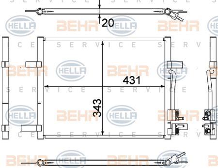 Behr-Hella 8FC 351 304-791 Cooler Module 8FC351304791: Buy near me in Poland at 2407.PL - Good price!