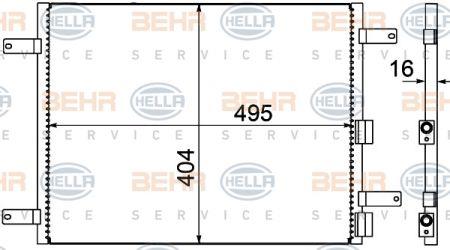 Behr-Hella 8FC 351 305-021 Радиатор кондиционера (Конденсатор) 8FC351305021: Отличная цена - Купить в Польше на 2407.PL!