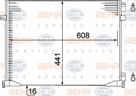 Behr-Hella 8FC 351 306-661 Радиатор кондиционера (Конденсатор) 8FC351306661: Отличная цена - Купить в Польше на 2407.PL!