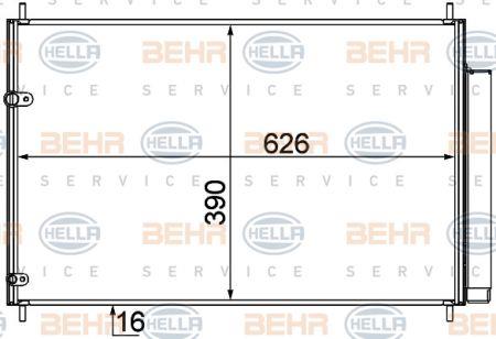 Behr-Hella 8FC 351 307-581 Радиатор кондиционера (Конденсатор) 8FC351307581: Отличная цена - Купить в Польше на 2407.PL!