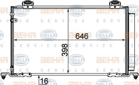 Behr-Hella 8FC 351 310-181 Радиатор кондиционера (Конденсатор) 8FC351310181: Отличная цена - Купить в Польше на 2407.PL!