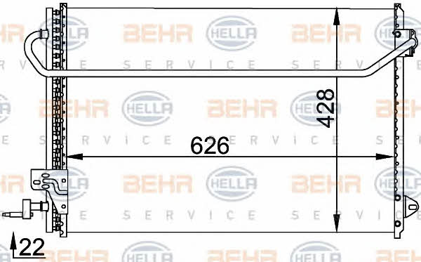 Behr-Hella 8FC 351 318-421 Радиатор кондиционера (Конденсатор) 8FC351318421: Отличная цена - Купить в Польше на 2407.PL!