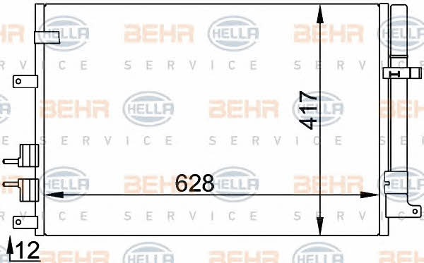 Behr-Hella 8FC 351 318-431 Радиатор кондиционера (Конденсатор) 8FC351318431: Отличная цена - Купить в Польше на 2407.PL!
