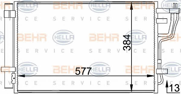 Behr-Hella 8FC 351 318-441 Радиатор кондиционера (Конденсатор) 8FC351318441: Отличная цена - Купить в Польше на 2407.PL!