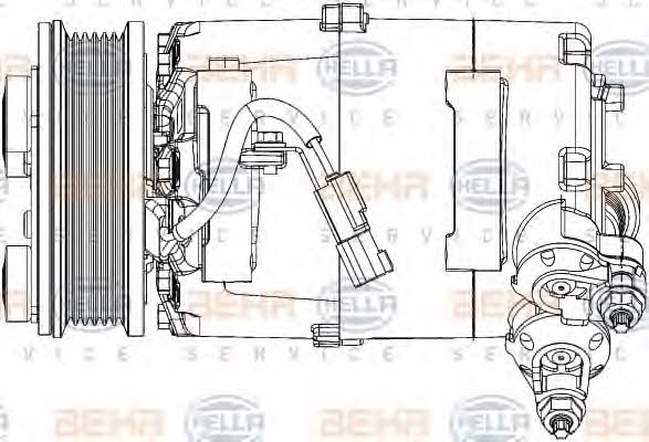 Behr-Hella Compressor, air conditioning – price