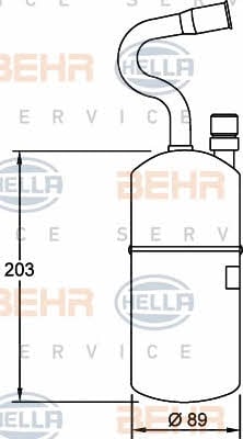 Behr-Hella 8FT 351 192-021 Dryer, air conditioner 8FT351192021: Buy near me in Poland at 2407.PL - Good price!