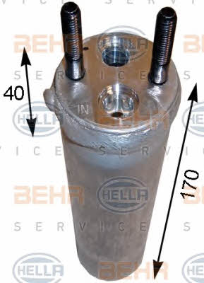 Behr-Hella 8FT 351 193-141 Осушувач кондиціонера 8FT351193141: Приваблива ціна - Купити у Польщі на 2407.PL!
