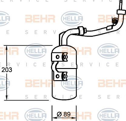 Behr-Hella 8FT 351 335-061 Dryer, air conditioner 8FT351335061: Buy near me in Poland at 2407.PL - Good price!