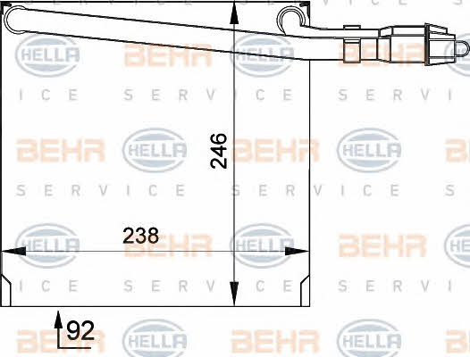 Behr-Hella 8FV 351 210-041 Parownik, klimatyzacja 8FV351210041: Dobra cena w Polsce na 2407.PL - Kup Teraz!