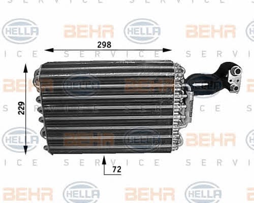 Behr-Hella 8FV 351 210-091 Испаритель 8FV351210091: Отличная цена - Купить в Польше на 2407.PL!