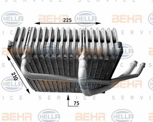 Behr-Hella 8FV 351 210-771 Испаритель 8FV351210771: Отличная цена - Купить в Польше на 2407.PL!