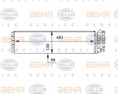Behr-Hella 8FV 351 211-491 Испаритель 8FV351211491: Отличная цена - Купить в Польше на 2407.PL!