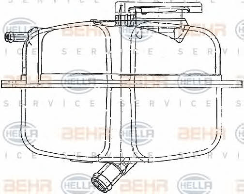 Behr-Hella 8MA 376 705-001 Expansion tank 8MA376705001: Buy near me at 2407.PL in Poland at an Affordable price!