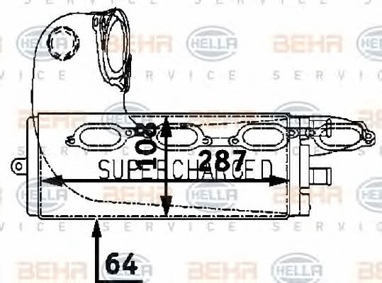 Behr-Hella 8ML 376 723-231 Intercooler, charger 8ML376723231: Buy near me in Poland at 2407.PL - Good price!
