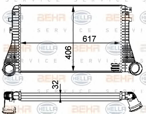 Behr-Hella 8ML 376 723-541 Intercooler, charger 8ML376723541: Buy near me in Poland at 2407.PL - Good price!