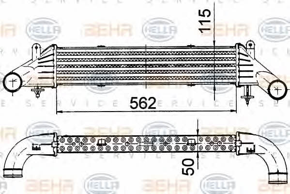 Behr-Hella 8ML 376 724-161 Intercooler, charger 8ML376724161: Buy near me in Poland at 2407.PL - Good price!