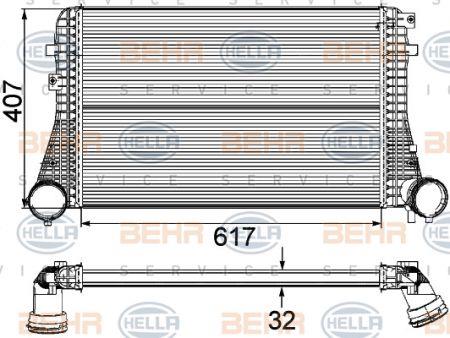 Behr-Hella 8ML 376 746-121 Intercooler, charger 8ML376746121: Buy near me in Poland at 2407.PL - Good price!