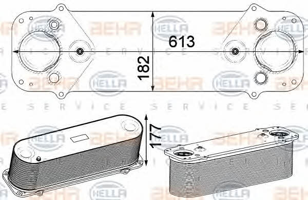 Behr-Hella 8ML 376 750-501 Intercooler, charger 8ML376750501: Buy near me in Poland at 2407.PL - Good price!