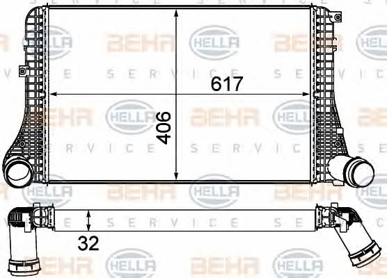 Behr-Hella 8ML 376 787-621 Intercooler, charger 8ML376787621: Buy near me at 2407.PL in Poland at an Affordable price!