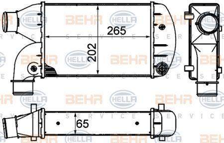 Behr-Hella 8ML 376 899-001 Intercooler, charger 8ML376899001: Buy near me in Poland at 2407.PL - Good price!