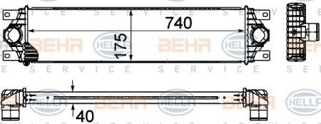 Behr-Hella 8ML 376 899-011 Chłodnica powietrza doładowującego (intercooler) 8ML376899011: Dobra cena w Polsce na 2407.PL - Kup Teraz!