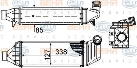 Behr-Hella 8ML 376 899-081 Intercooler, charger 8ML376899081: Buy near me in Poland at 2407.PL - Good price!