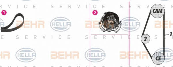 Behr-Hella 8MP 376 801-821 TIMING BELT KIT WITH WATER PUMP 8MP376801821: Buy near me in Poland at 2407.PL - Good price!