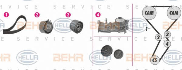 8MP 376 801-831 TIMING BELT KIT WITH WATER PUMP 8MP376801831: Buy near me in Poland at 2407.PL - Good price!