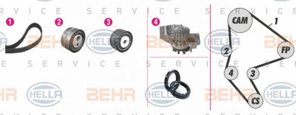 Behr-Hella 8MP 376 802-841 Water pump 8MP376802841: Buy near me in Poland at 2407.PL - Good price!