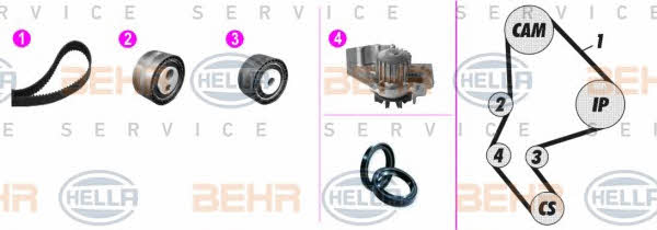 Behr-Hella 8MP 376 803-851 Water pump 8MP376803851: Buy near me in Poland at 2407.PL - Good price!