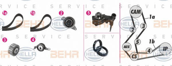  8MP 376 806-821 TIMING BELT KIT WITH WATER PUMP 8MP376806821: Buy near me in Poland at 2407.PL - Good price!