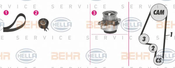 Behr-Hella 8MP 376 807-861 Water pump 8MP376807861: Buy near me in Poland at 2407.PL - Good price!