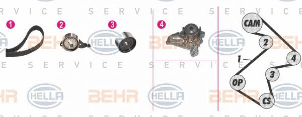 Behr-Hella 8MP 376 808-821 Water pump 8MP376808821: Buy near me in Poland at 2407.PL - Good price!