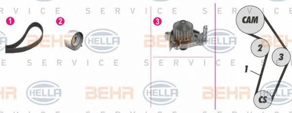 Behr-Hella 8MP 376 808-831 Water pump 8MP376808831: Buy near me in Poland at 2407.PL - Good price!
