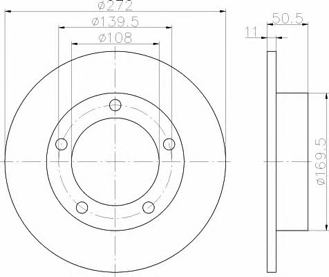 Hella-Pagid 8DD 355 100-381 Диск гальмівний 8DD355100381: Приваблива ціна - Купити у Польщі на 2407.PL!