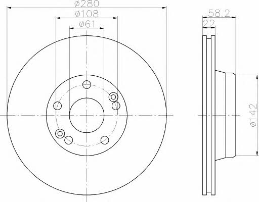 Hella-Pagid 8DD 355 101-271 Bremsscheibe 8DD355101271: Kaufen Sie zu einem guten Preis in Polen bei 2407.PL!