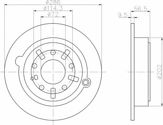 Hella-Pagid 8DD 355 106-211 Bremsscheibe 8DD355106211: Kaufen Sie zu einem guten Preis in Polen bei 2407.PL!