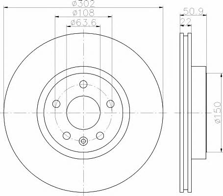 Hella-Pagid 8DD 355 116-191 Bremsscheibe 8DD355116191: Kaufen Sie zu einem guten Preis in Polen bei 2407.PL!