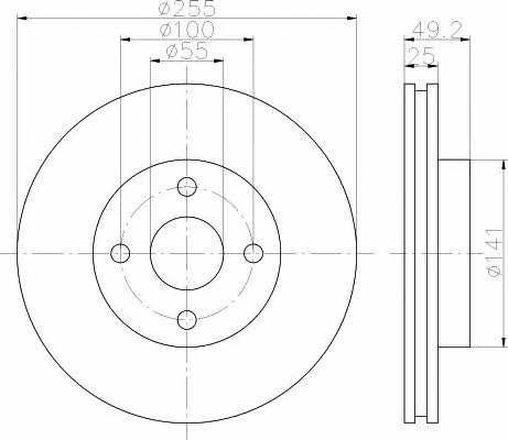 Hella-Pagid 8DD 355 120-261 Bremsscheibe 8DD355120261: Kaufen Sie zu einem guten Preis in Polen bei 2407.PL!