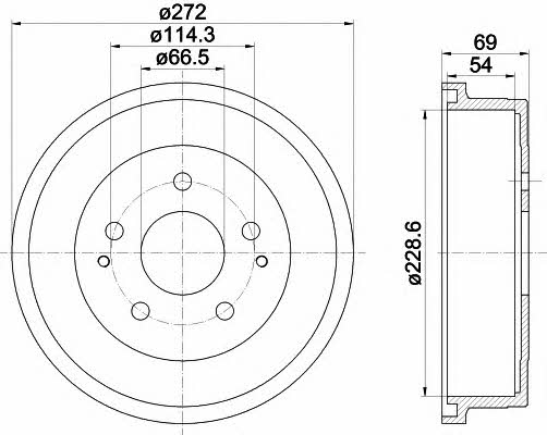 Hella-Pagid 8DT 355 301-121 Bremstrommel 8DT355301121: Kaufen Sie zu einem guten Preis in Polen bei 2407.PL!