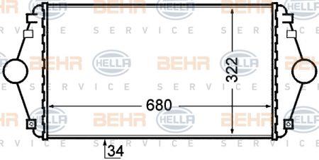 Behr-Hella 8ML 376 727-641 Intercooler, charger 8ML376727641: Buy near me in Poland at 2407.PL - Good price!