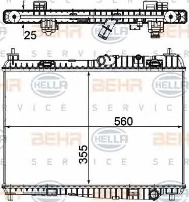 Behr-Hella 8MK 376 754-761 Radiator, engine cooling 8MK376754761: Buy near me in Poland at 2407.PL - Good price!